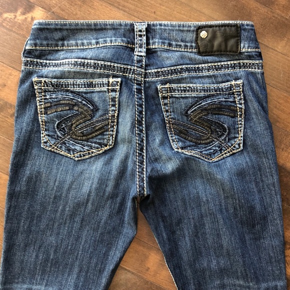 Silver Jeans Blue Suki Capri Jeans Size 28 - Picture 10 of 14